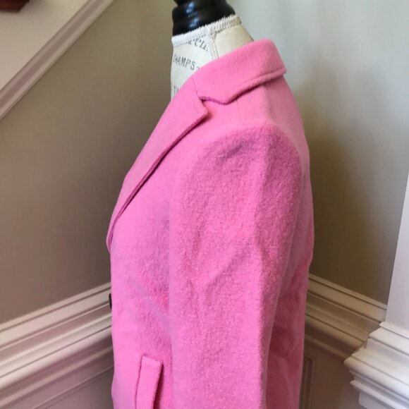 NWT JCrew Daphne Topcoat Coat Womens 10 Pink Italian Boiled Wool BT996 Jacket NE - Picture 10 of 13